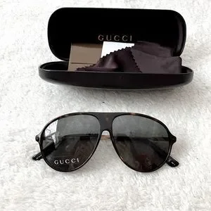 NWB Authentic Gucci GG1649s Aviator Sunglasses Unisex Gucci GG1649S 007 Sunglasses - US main image 4